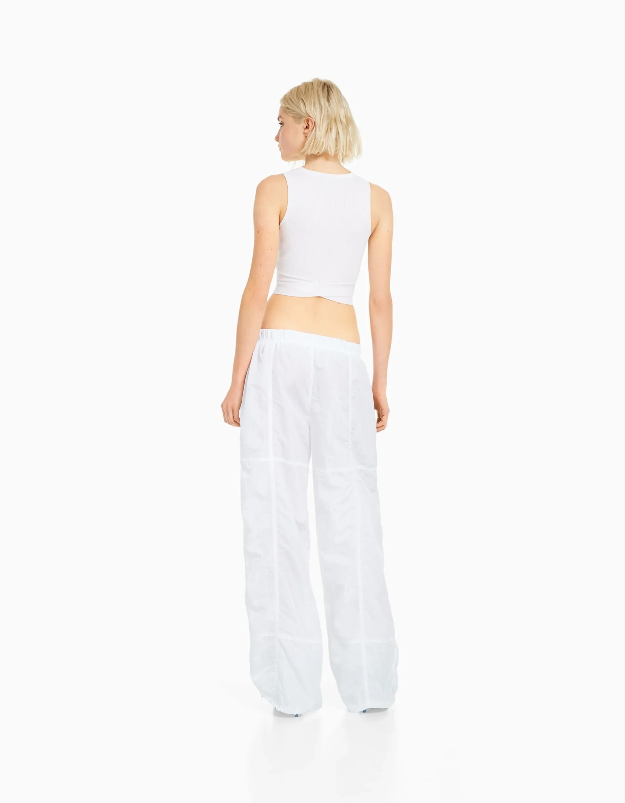 FEMME BERSHKA Vêtements*Pantalon parachute nylon