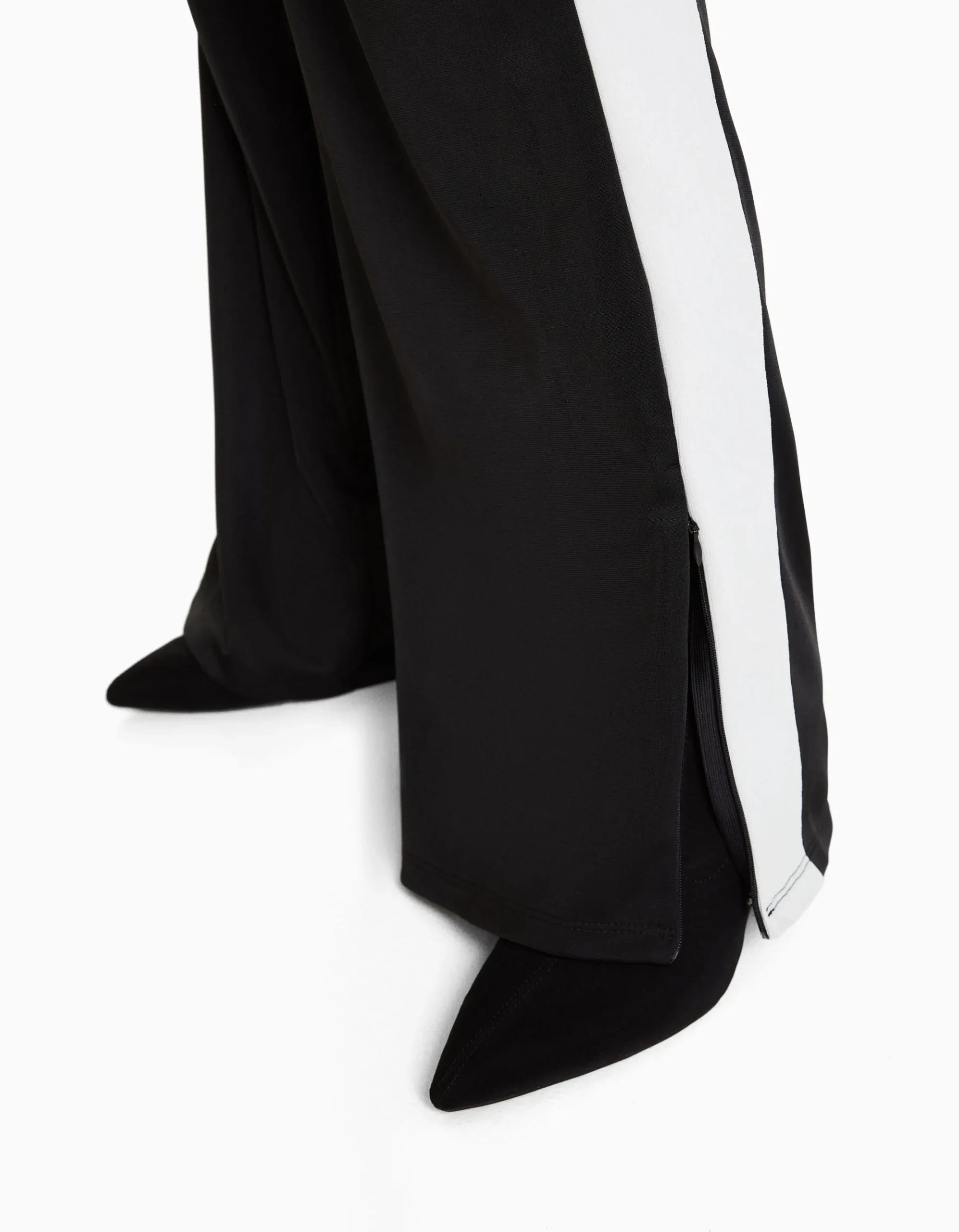 FEMME BERSHKA Vêtements*Pantalon straight bande latérale