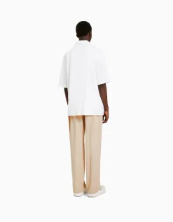 HOMME BERSHKA Pantalons et jeans*Pantalon tailleur semi-jogger wide