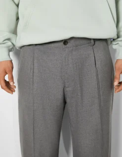 HOMME BERSHKA Pantalons et jeans*Pantalon tailleur semi-jogger wide
