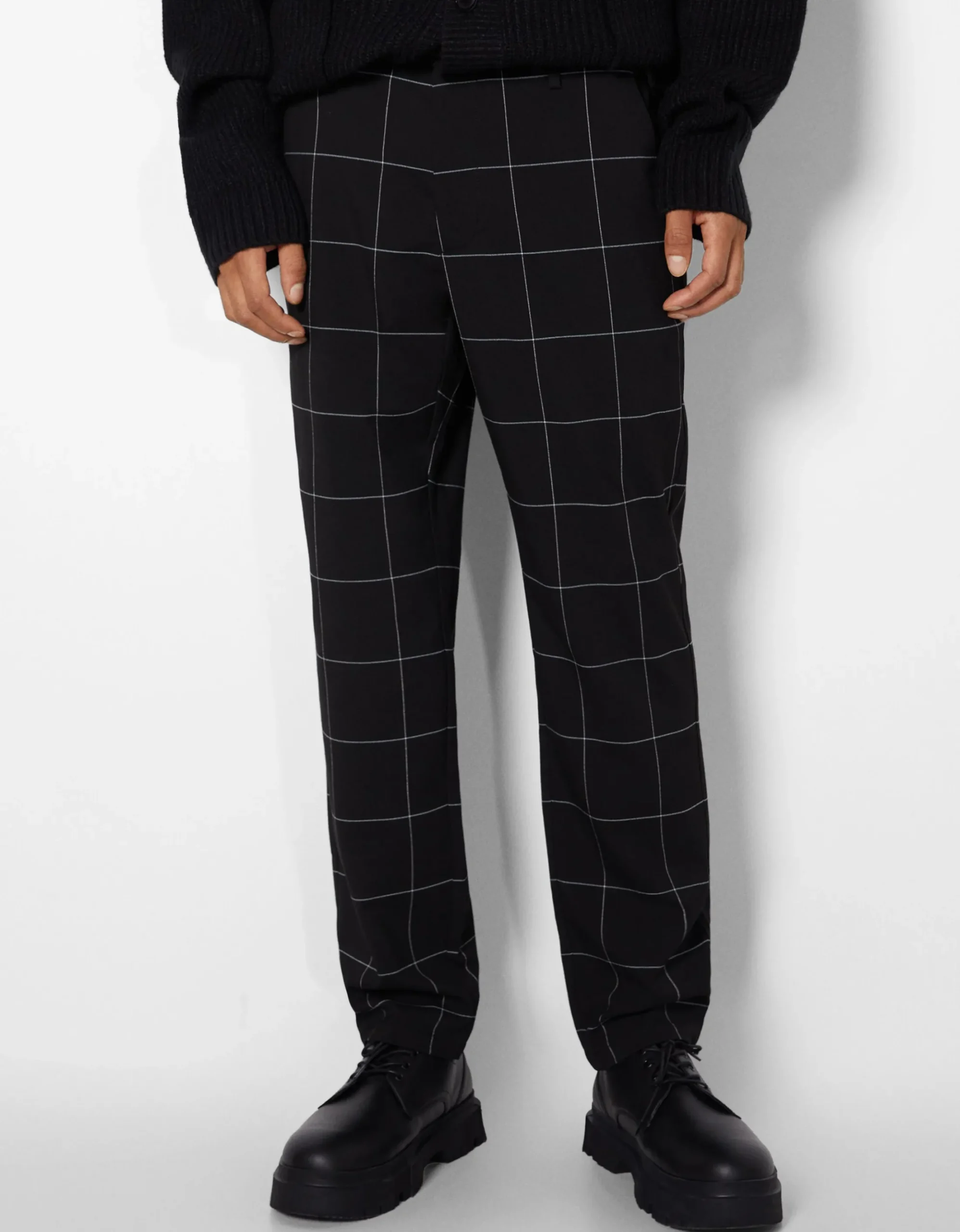 HOMME BERSHKA Pantalons et jeans*Pantalon tailoring carreaux