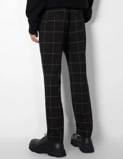 HOMME BERSHKA Pantalons et jeans*Pantalon tailoring carreaux
