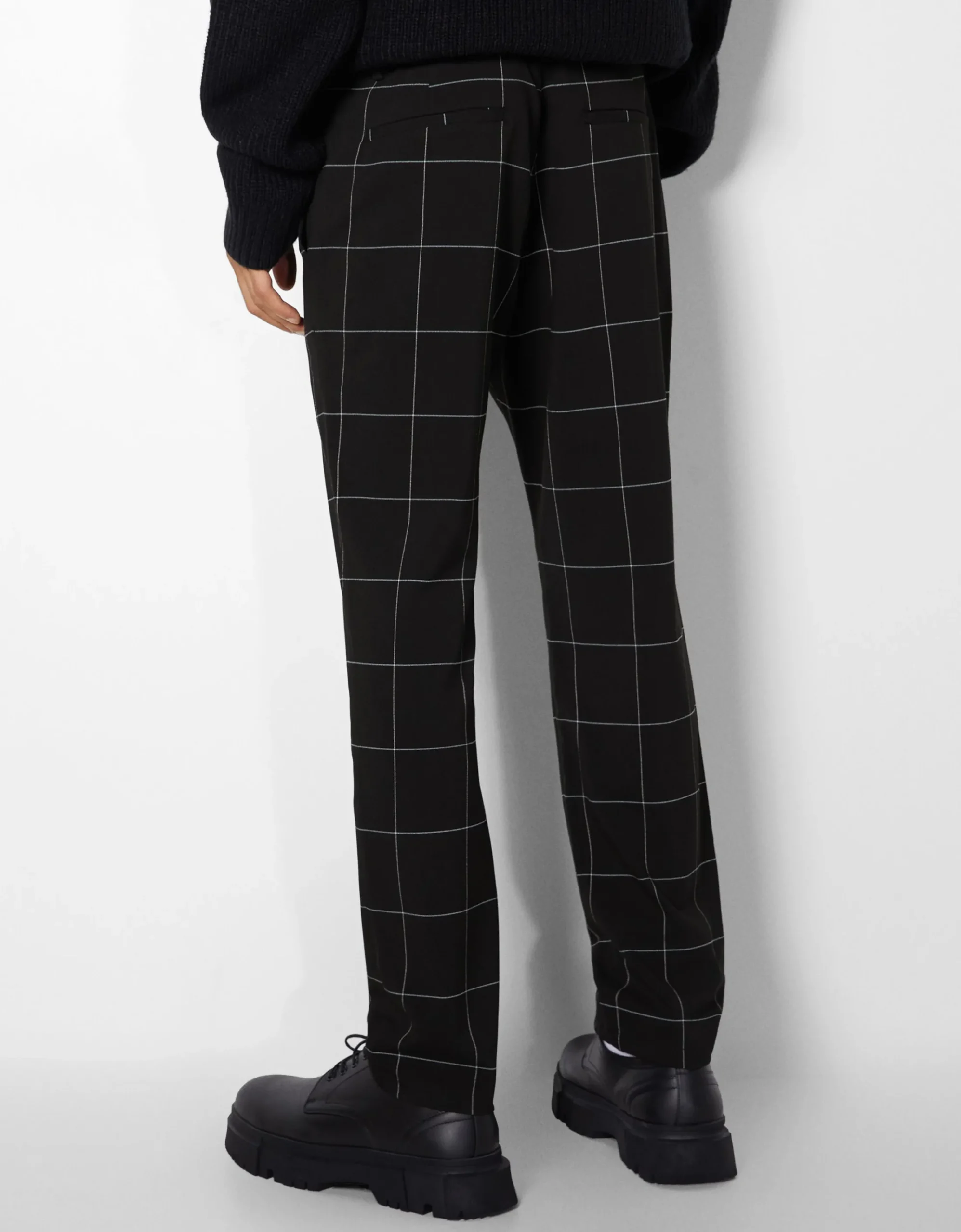 HOMME BERSHKA Pantalons et jeans*Pantalon tailoring carreaux