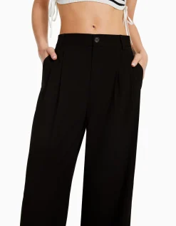 FEMME BERSHKA Pantalons*Pantalon tailoring dad fit