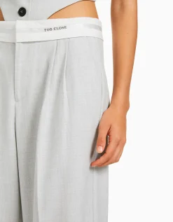 FEMME BERSHKA Pantalons*Pantalon tailoring imprimé