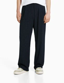 HOMME BERSHKA Pantalons*Pantalon tailoring rayures