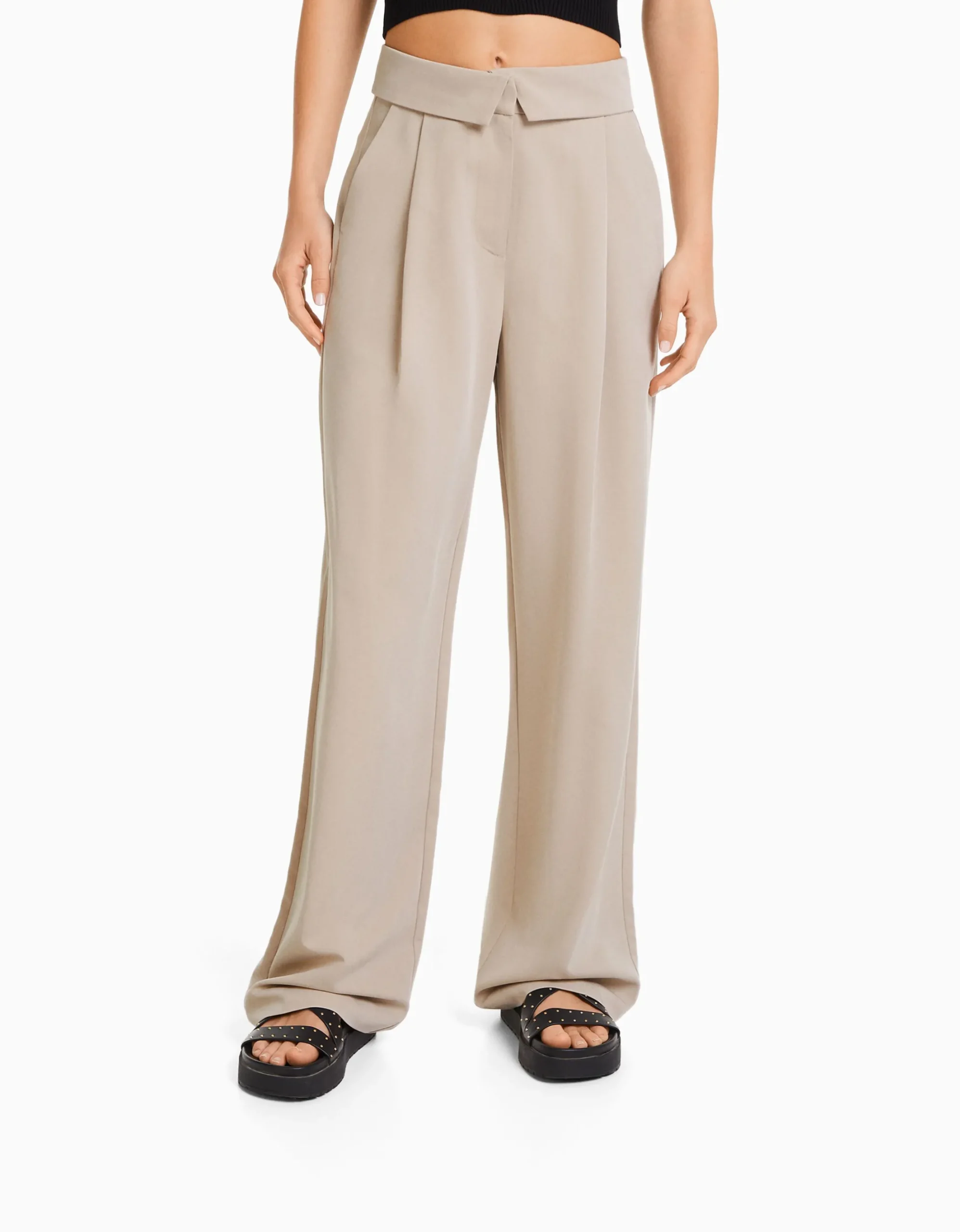 FEMME BERSHKA Vêtements*Pantalon tailoring taille plis