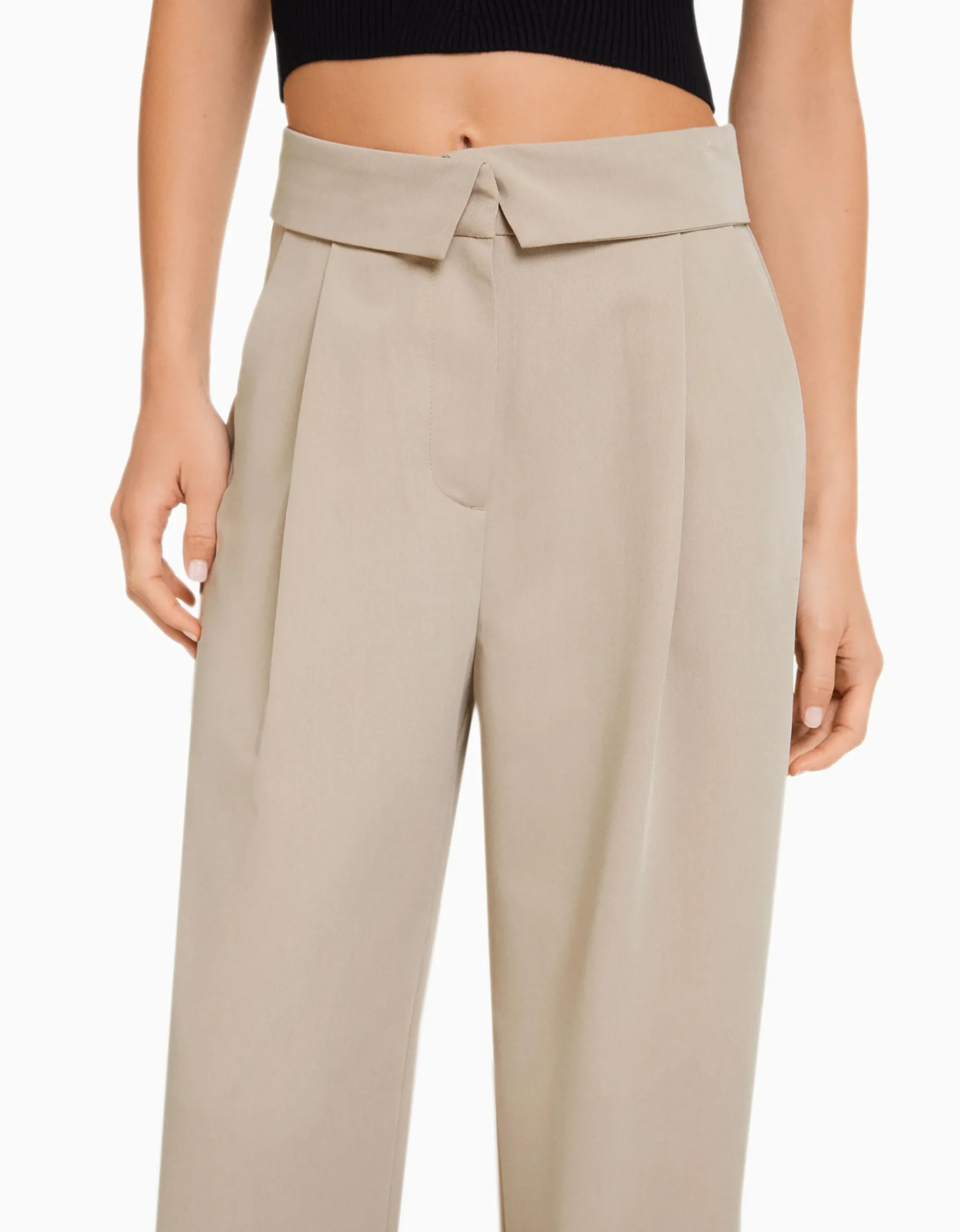 FEMME BERSHKA Vêtements*Pantalon tailoring taille plis