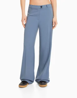 FEMME BERSHKA Basiques*Pantalon tailoring wide leg passants