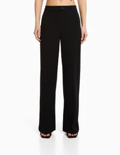 FEMME BERSHKA Vêtements*Pantalon tailoring wide leg passants