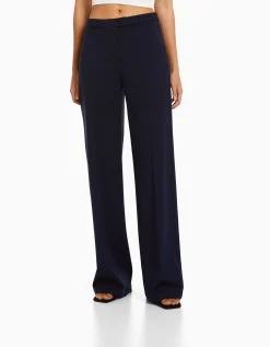 FEMME BERSHKA Pantalons*Pantalon tailoring wide leg passants