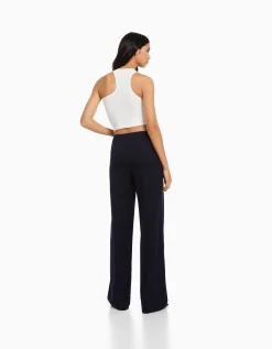 FEMME BERSHKA Pantalons*Pantalon tailoring wide leg passants