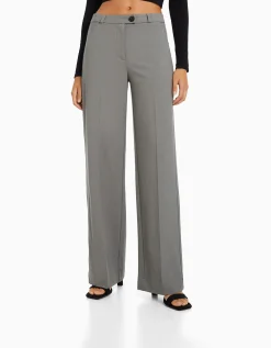 FEMME BERSHKA Pantalons*Pantalon tailoring wide leg passants