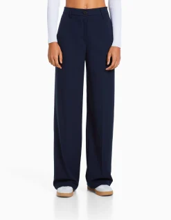 FEMME BERSHKA Pantalons*Pantalon wide leg passants