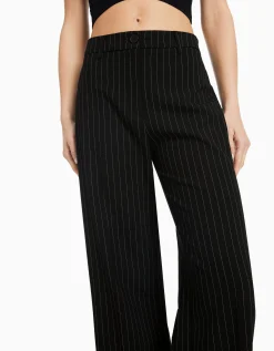FEMME BERSHKA Pantalons*Pantalon wide leg passants