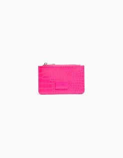 FEMME BERSHKA Tout voir*Porte-cartes plaque gravure imprimé animal