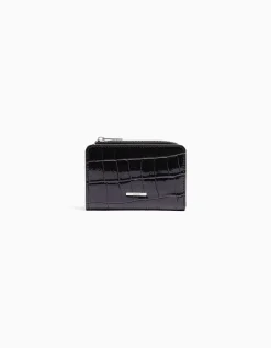 FEMME BERSHKA Tout voir*Porte-monnaie effet verni gravé imprimé animal