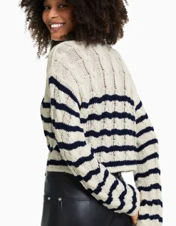 FEMME BERSHKA Maille*Pull à col rond à torsades