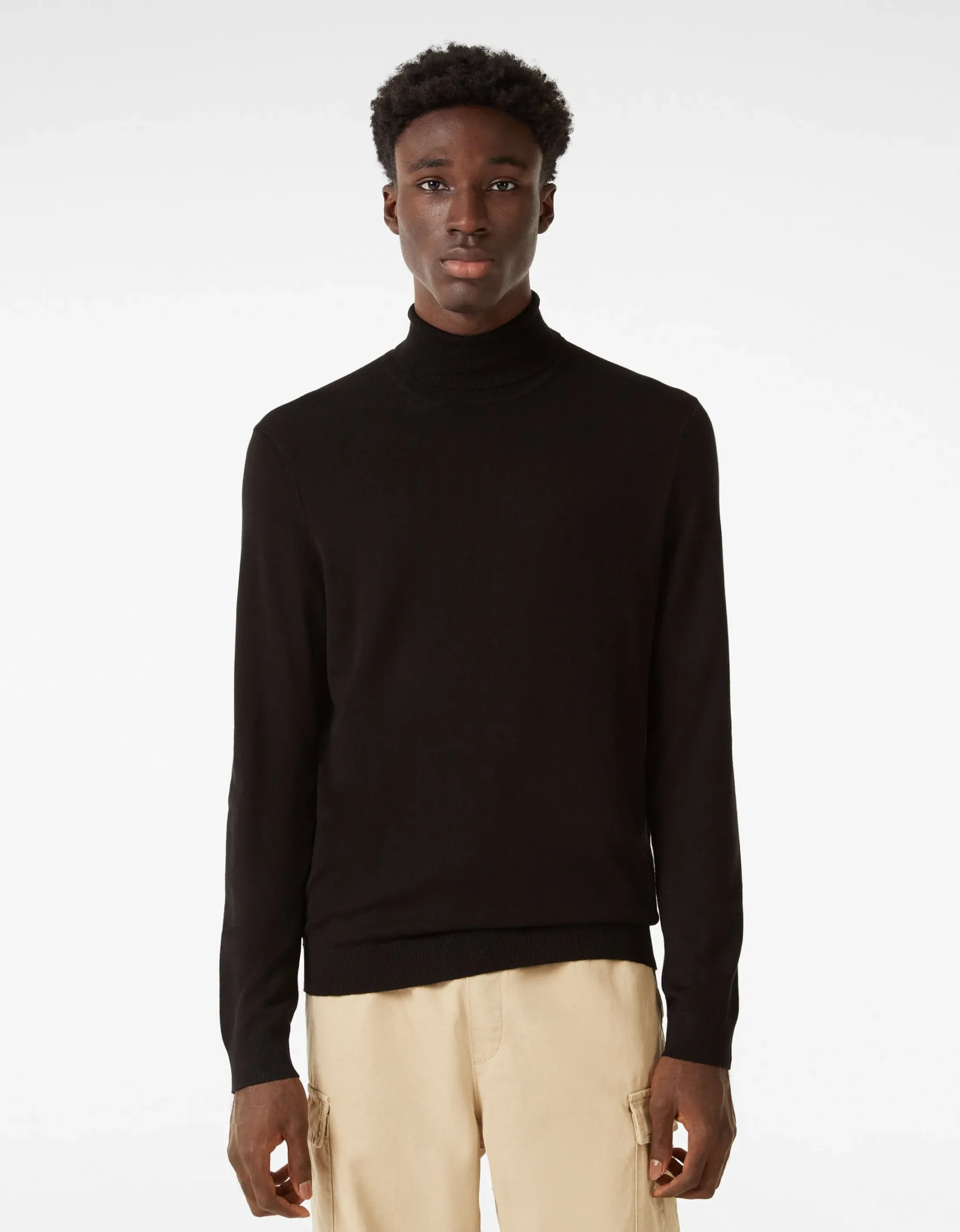 HOMME BERSHKA Pulls et gilets*Pull à col roulé