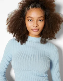 FEMME BERSHKA Pulls*Pull bord-côte col roulé