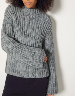 FEMME BERSHKA Pulls*Pull col montant