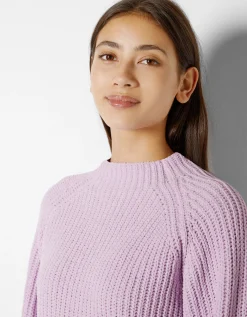 FEMME BERSHKA Maille*Pull col montant chenille