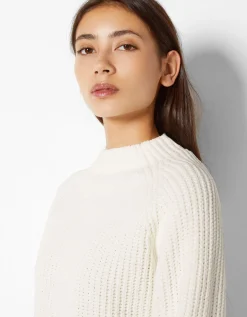 FEMME BERSHKA Maille*Pull col montant chenille