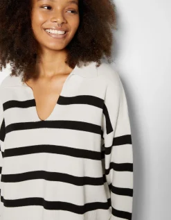 FEMME BERSHKA Maille*Pull col polo