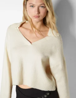 FEMME BERSHKA Pulls*Pull col polo