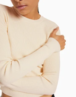 FEMME BERSHKA Maille*Pull col rond