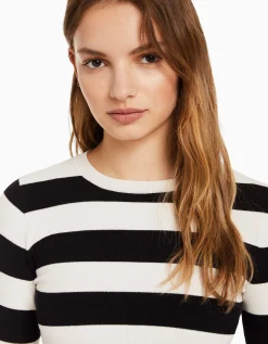 FEMME BERSHKA Maille*Pull col rond