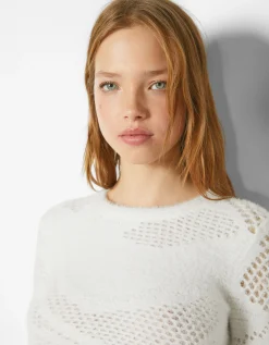 FEMME BERSHKA Pulls*Pull col rond