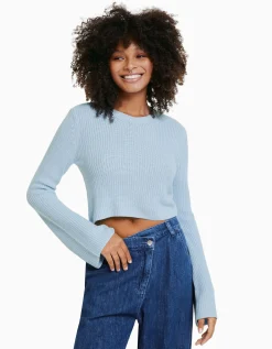 FEMME BERSHKA Maille*Pull col rond