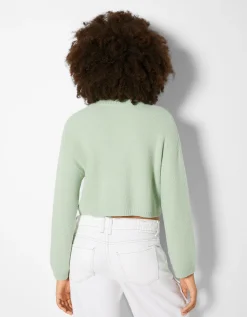 FEMME BERSHKA Maille*Pull col rond