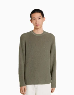 HOMME BERSHKA Vêtements*Pull col rond