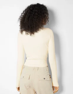 FEMME BERSHKA Pulls*Pull col style collier ras du cou