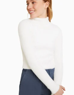 FEMME BERSHKA Pulls*Pull fausse fourrure col roulé