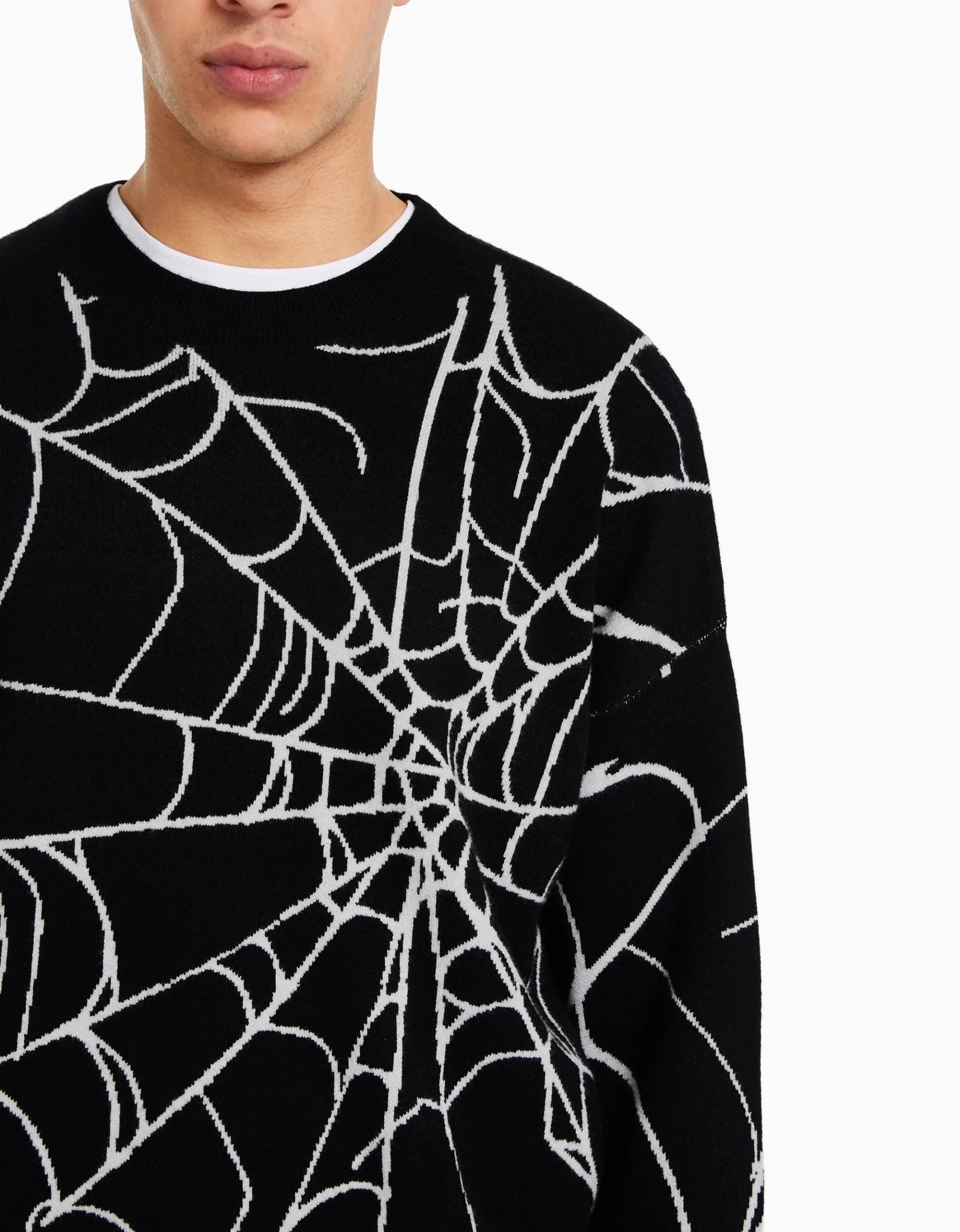 HOMME BERSHKA Vêtements*Pull imprimé