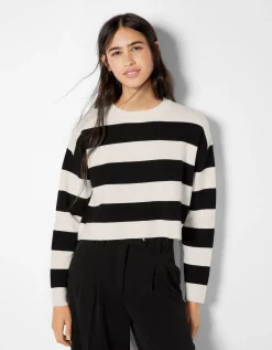 FEMME BERSHKA Maille*Pull maille col rond