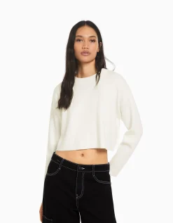 FEMME BERSHKA Maille*Pull maille col rond