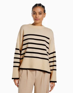 FEMME BERSHKA Best sellers*Pull oversize rayures