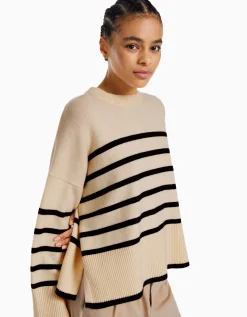 FEMME BERSHKA Best sellers*Pull oversize rayures