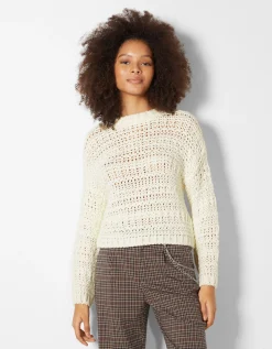FEMME BERSHKA Maille*Pull rustique