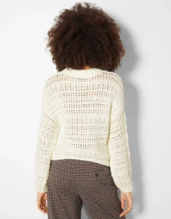 FEMME BERSHKA Maille*Pull rustique