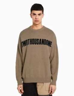 HOMME BERSHKA Vêtements*Pull texte