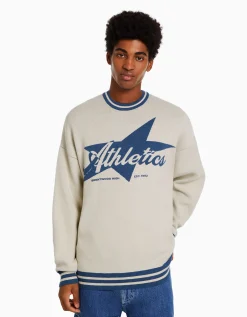 HOMME BERSHKA Vêtements*Pull varsity
