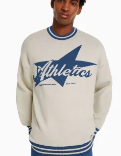HOMME BERSHKA Vêtements*Pull varsity