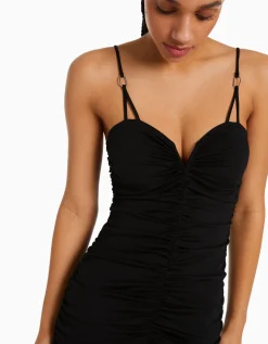 FEMME BERSHKA Vêtements*Robe froncée détail décolleté