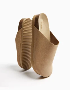 HOMME BERSHKA Chaussures habillées*Sabots CUIR homme