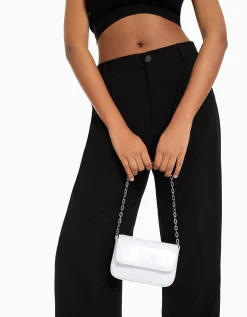 FEMME BERSHKA Tout voir*Sac anses chaînes effet verni